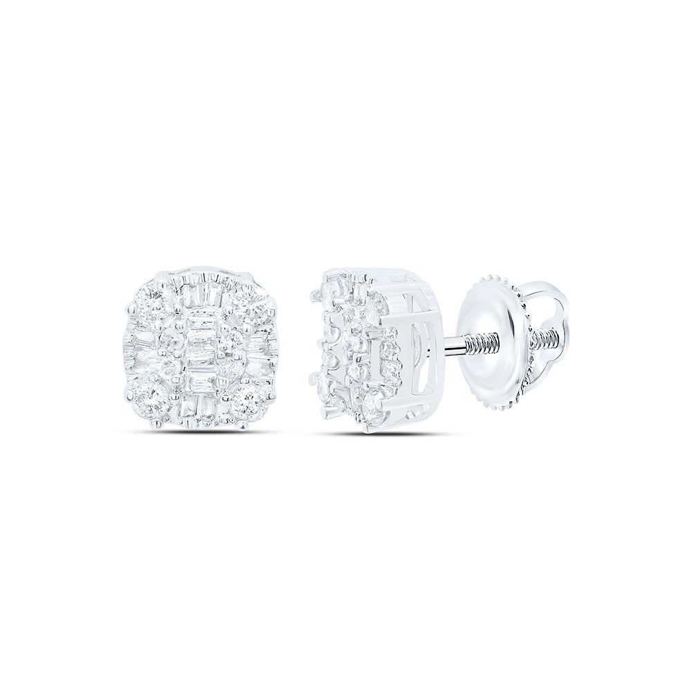 10K Yellow Or White Gold 1/4 Cttw Natural Diamond Earring