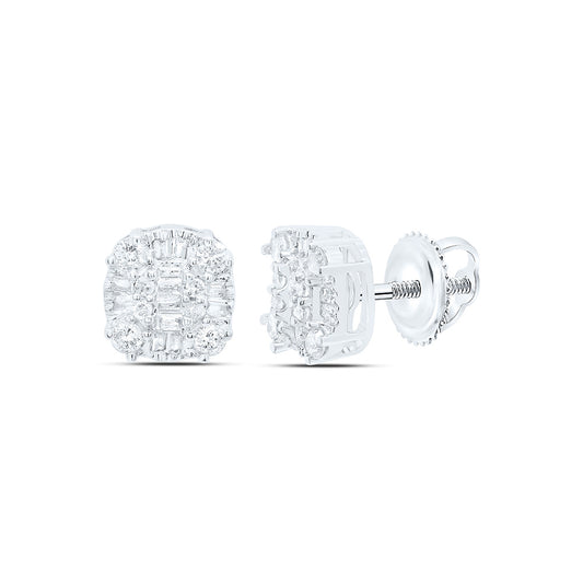 10K Yellow Or White Gold 1/4 Cttw Natural Diamond Earring