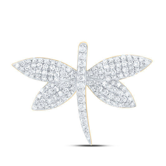 10K Yellow Gold 1/2Cttw Natural Diamond Nk Fashion Pendant