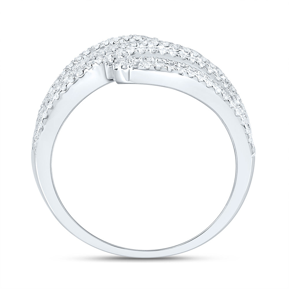 14K Yellow Or White Gold Natural Diamond Ana M Fashion Bridal Anniversary Wedding Engagement Band Ring