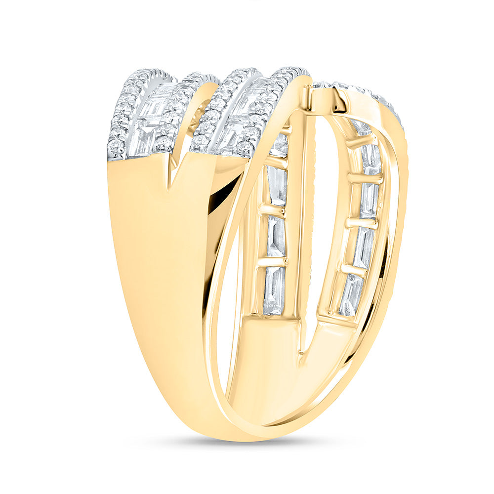 14K Yellow Or White Gold Natural Diamond Ana M Fashion Bridal Anniversary Wedding Engagement Band Ring