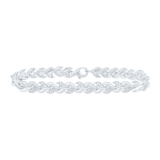 14K Yellow Or White Gold 7/8Cttw Natural Diamond Cn Fashion Bracelet (7 Inch)
