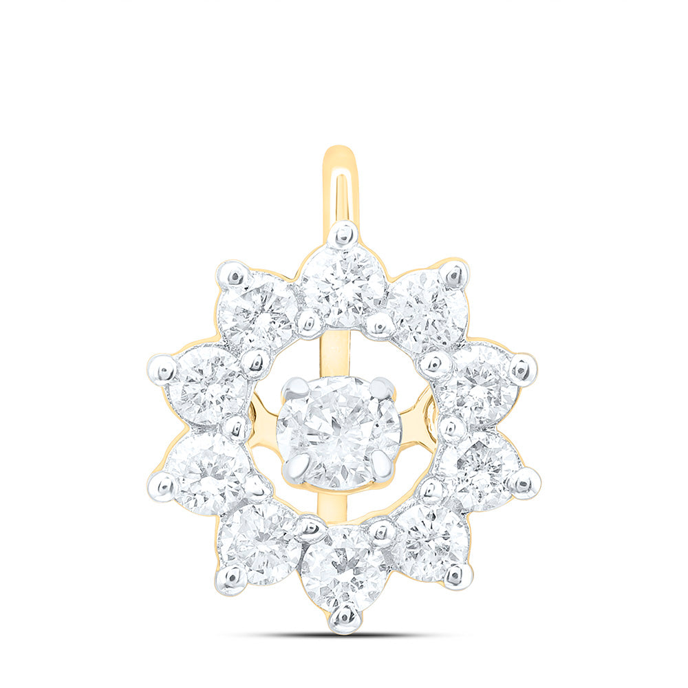 14K Yellow Or White Gold 1/4Cttw Natural Diamond Cn Fashion Pendant
