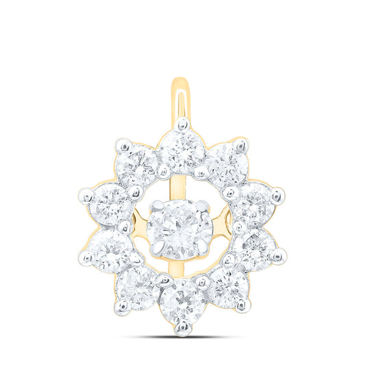 14K Yellow Or White Gold 1/4Cttw Natural Diamond Cn Fashion Pendant