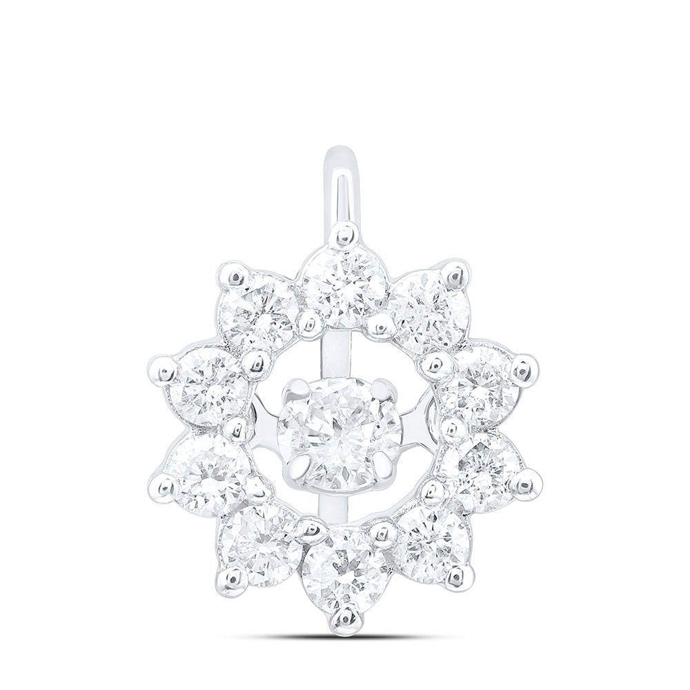 14K Yellow Or White Gold 1/4Cttw Natural Diamond Cn Fashion Pendant