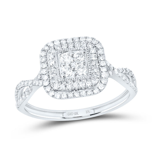10K Yellow Or White Gold 1/2Cttw Natural Diamond Nk Fashion Ring
