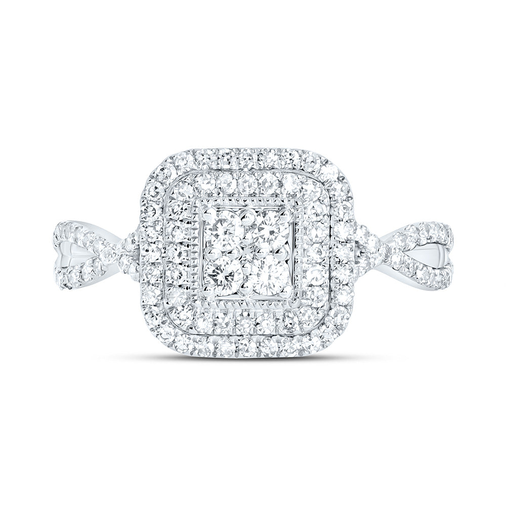 10K Yellow Or White Gold 1/2Cttw Natural Diamond Nk Fashion Ring