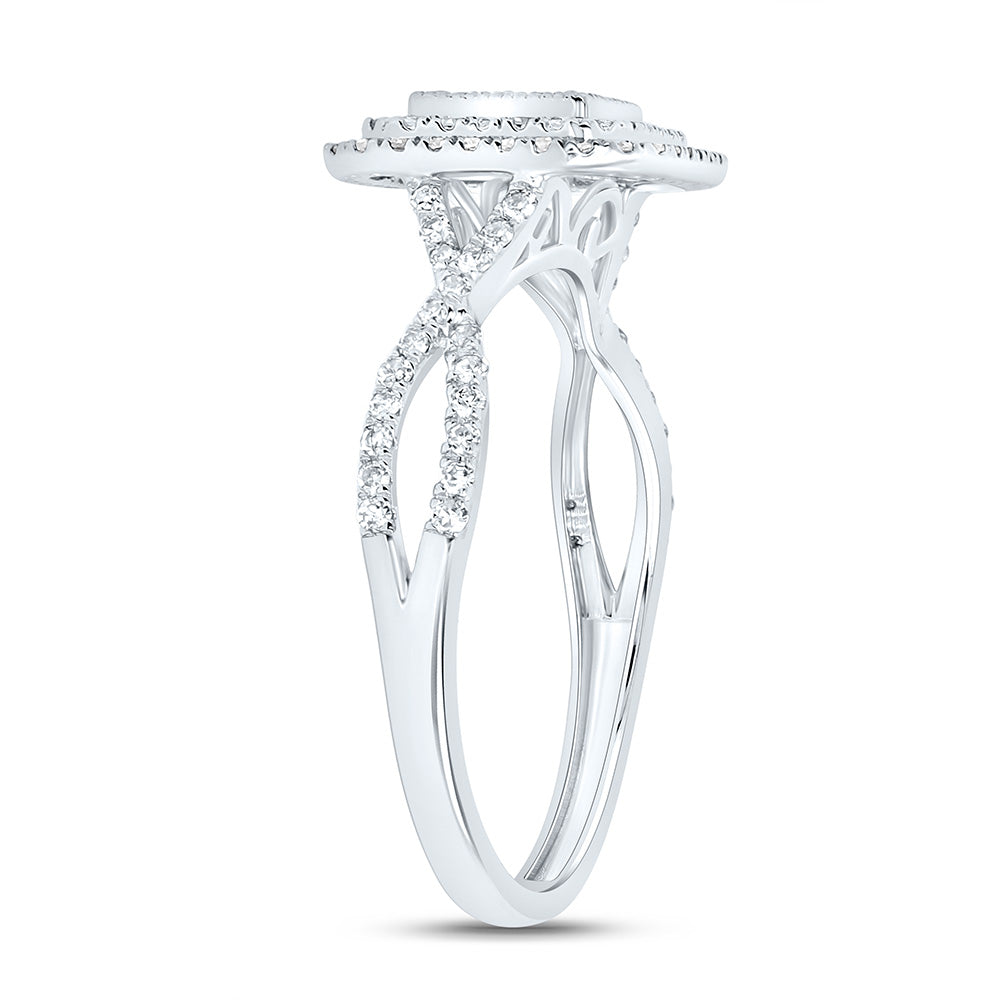 10K Yellow Or White Gold 1/2Cttw Natural Diamond Nk Fashion Ring