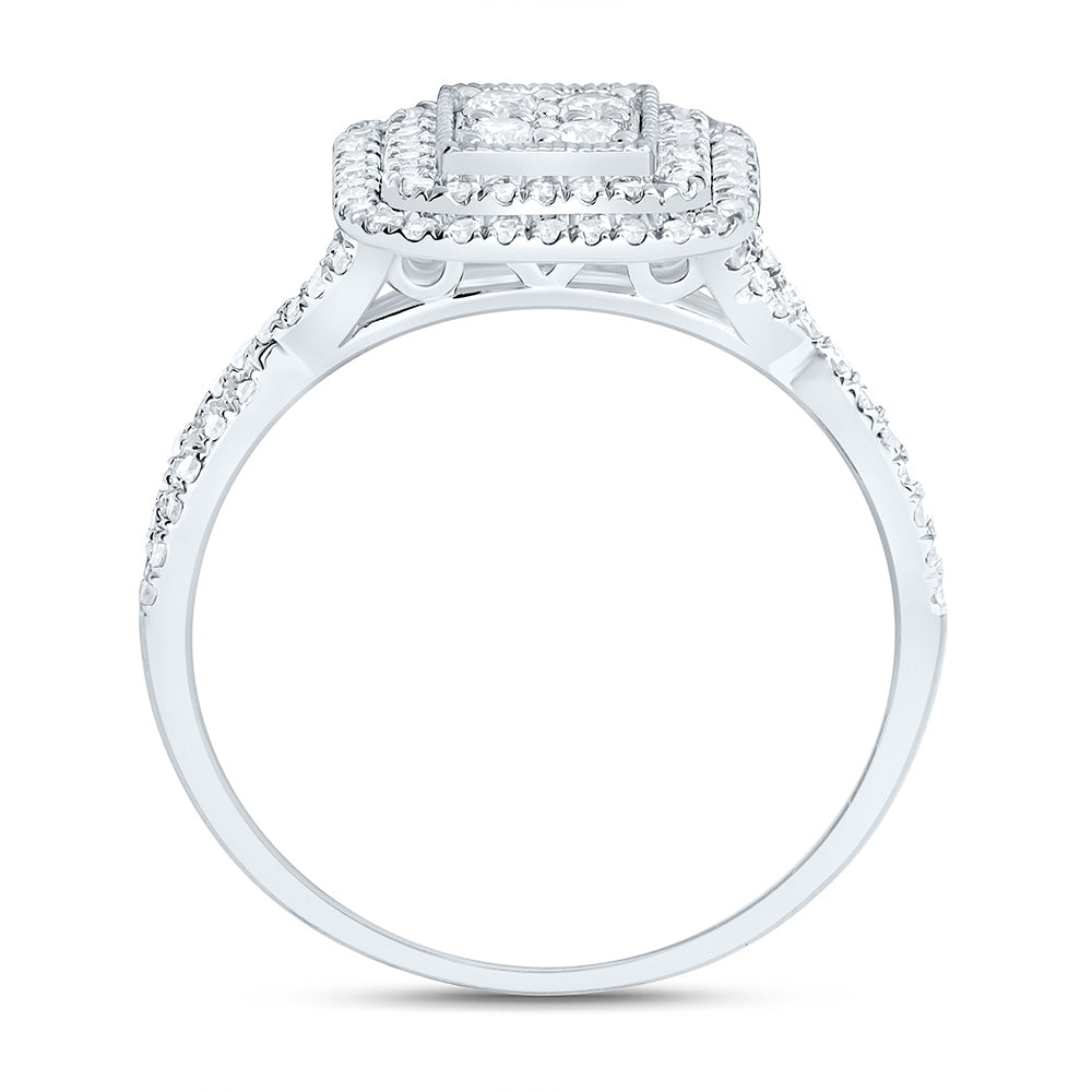 10K Yellow Or White Gold 1/2Cttw Natural Diamond Nk Fashion Ring