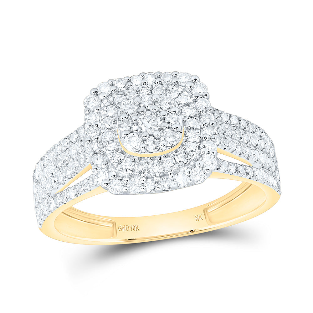 10K Yellow Or White Gold 3/4Cttw Natural Diamond Nk Fashion Ring