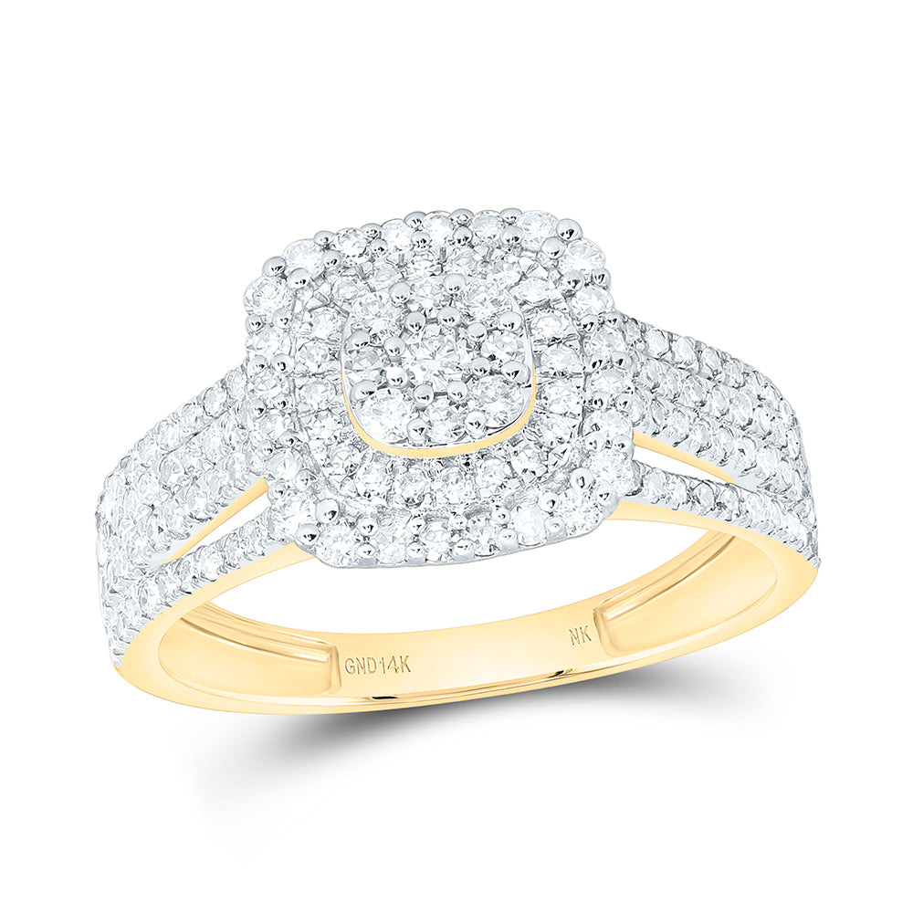 14K Yellow Or White Gold 3/4Cttw Natural Diamond Nk Fashion Ring