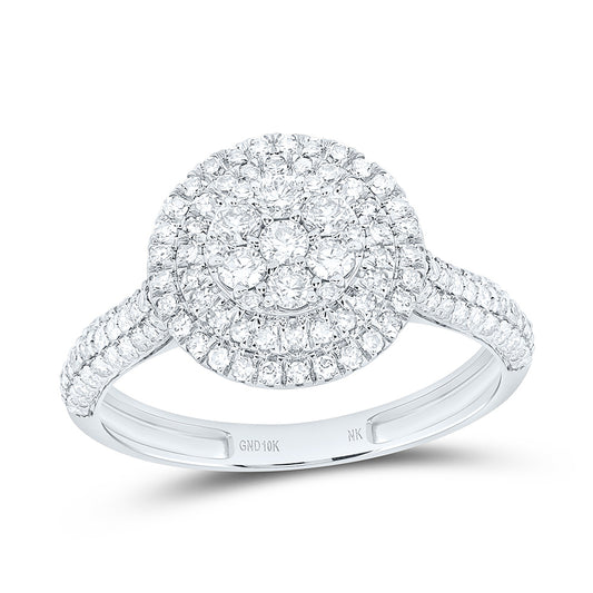 10K Yellow Or White Gold 5/8Cttw Natural Diamond Nk Fashion Round Ring
