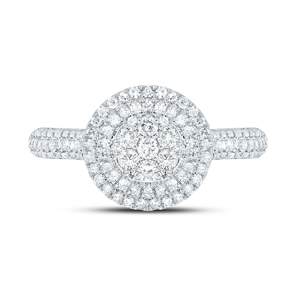 10K Yellow Or White Gold 5/8Cttw Natural Diamond Nk Fashion Round Ring