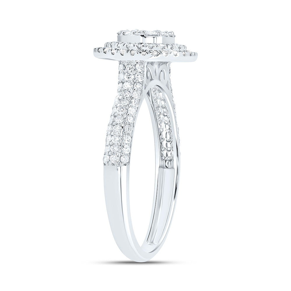 10K Yellow Or White Gold 5/8Cttw Natural Diamond Nk Fashion Round Ring