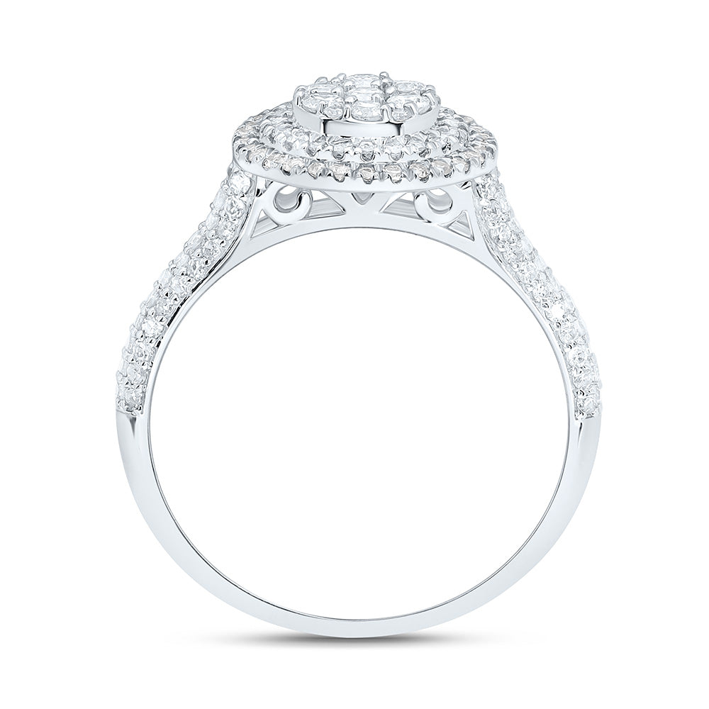 10K Yellow Or White Gold 5/8Cttw Natural Diamond Nk Fashion Round Ring