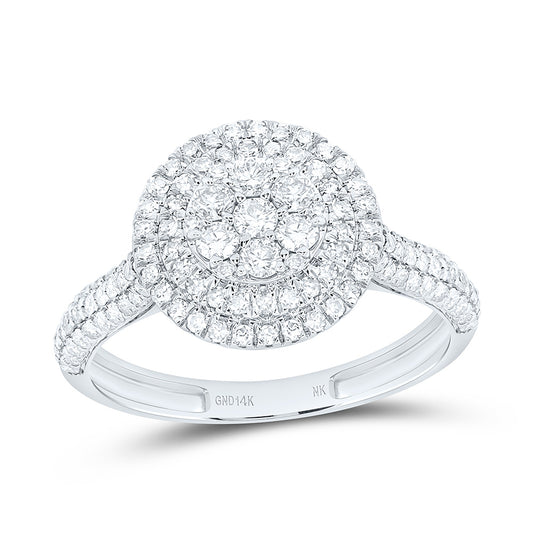 14K Yellow Or White Gold 5/8Cttw Natural Diamond Nk Fashion Round Ring