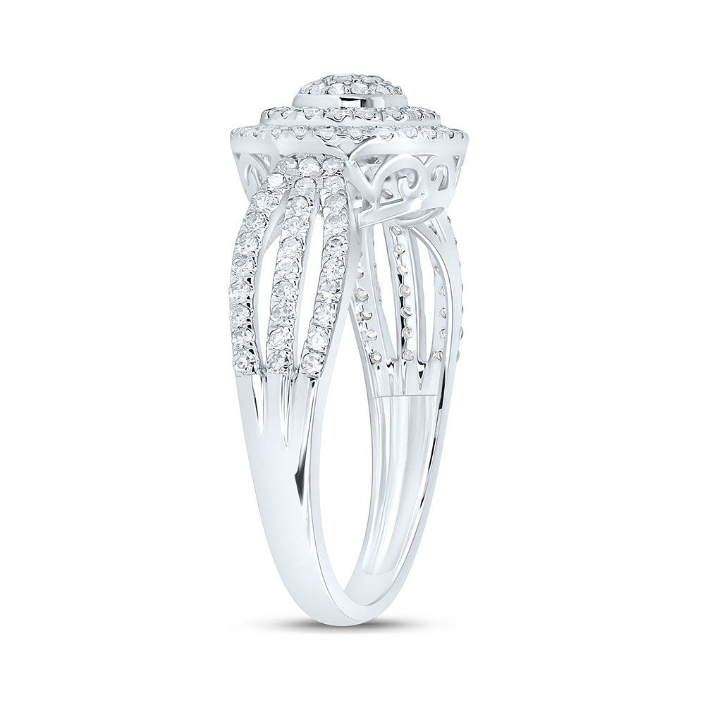14K Yellow Or White Gold 1/2Cttw Natural Diamond Nk Fashion Round Ring