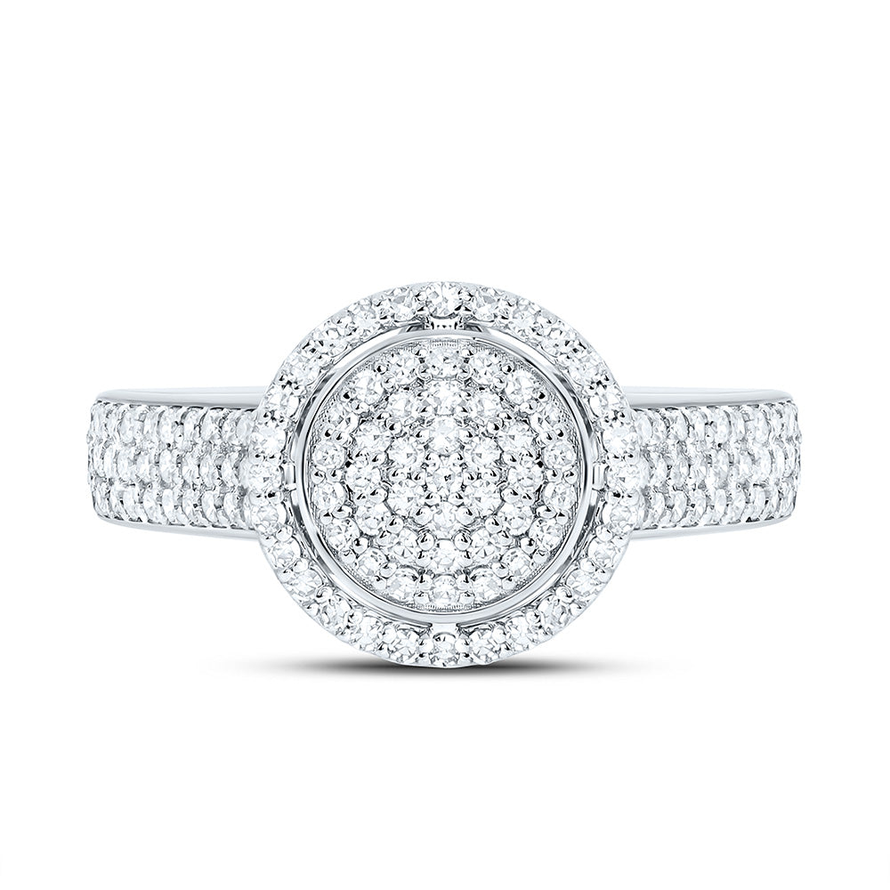 14K Yellow Or White Gold 5/8Cttw Natural Diamond Nk Fashion Round Ring