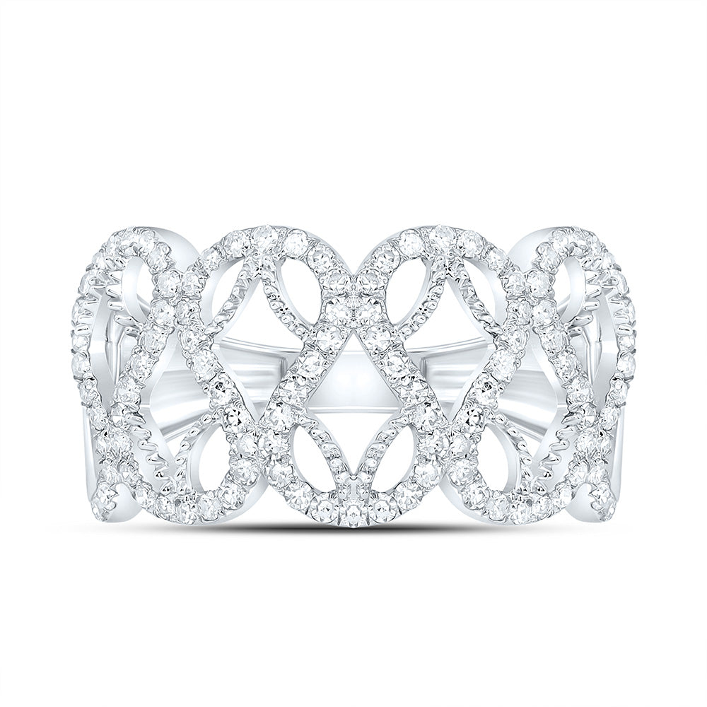 14K Yellow Or White Gold 3/8Cttw Natural Diamond Nk Fashion Ring