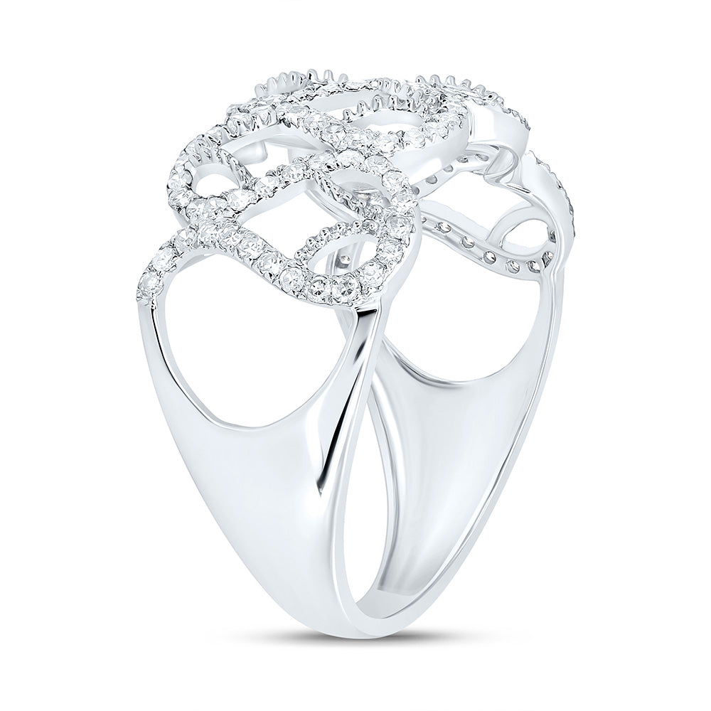 14K Yellow Or White Gold 3/8Cttw Natural Diamond Nk Fashion Ring