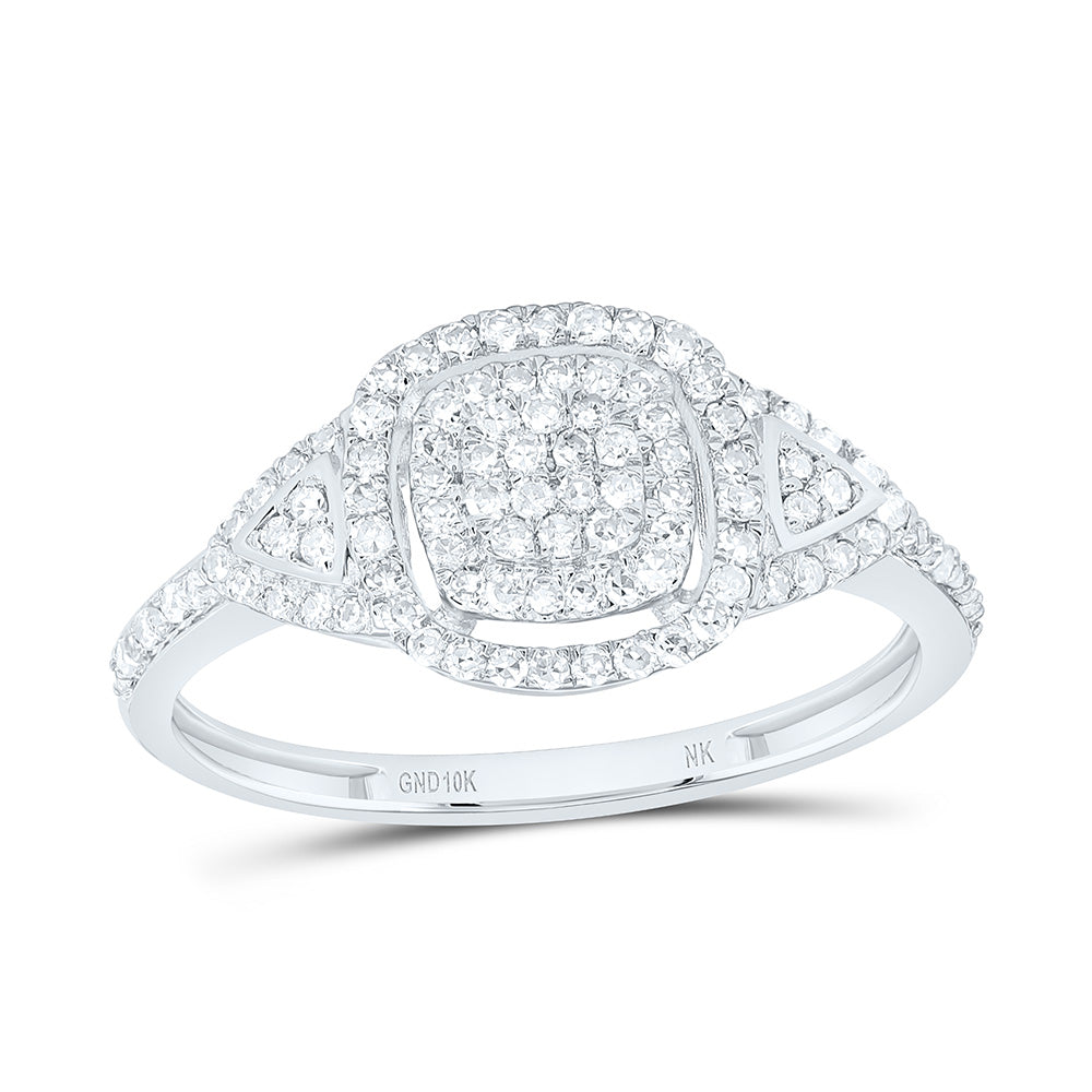 10K Yellow Or White Gold 1/3Cttw Natural Diamond Nk Fashion Ring