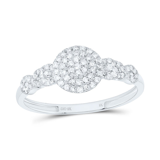 10K Yellow Or White Gold 1/4Cttw Natural Diamond Nk Fashion Round Ring