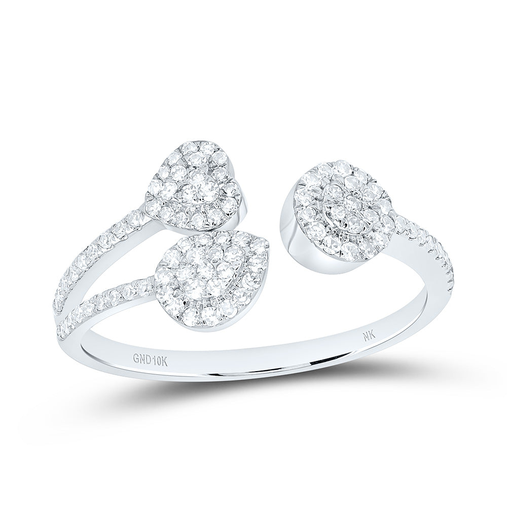 10K Yellow Or White Gold 1/3Cttw Natural Diamond Nk Fashion Ring