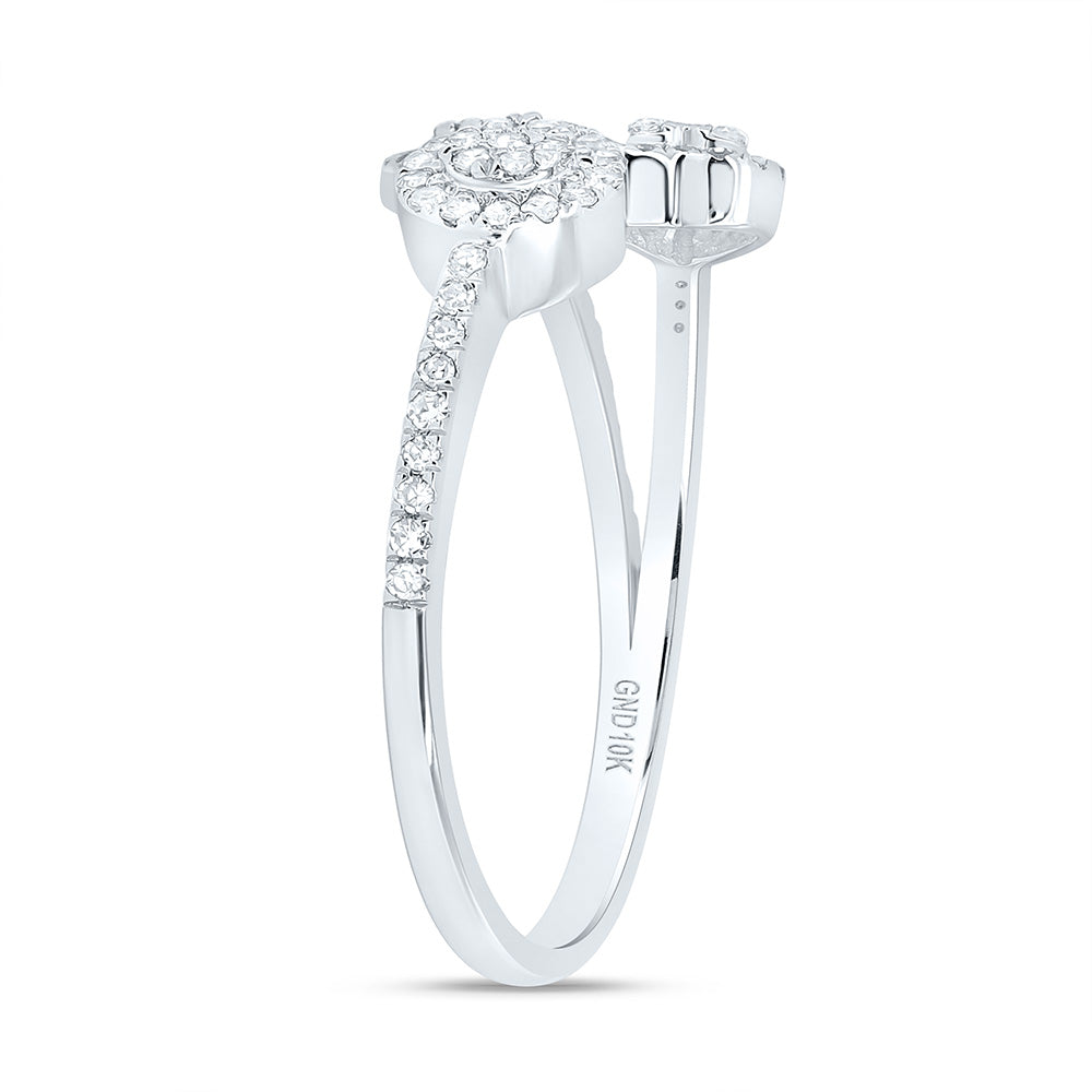 10K Yellow Or White Gold 1/3Cttw Natural Diamond Nk Fashion Ring
