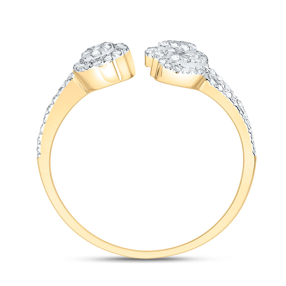 14K Yellow Or White Gold 1/3Cttw Natural Diamond Nk Fashion Ring