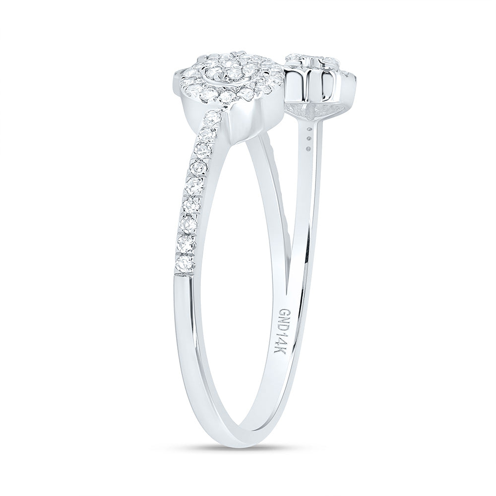 14K Yellow Or White Gold 1/3Cttw Natural Diamond Nk Fashion Ring