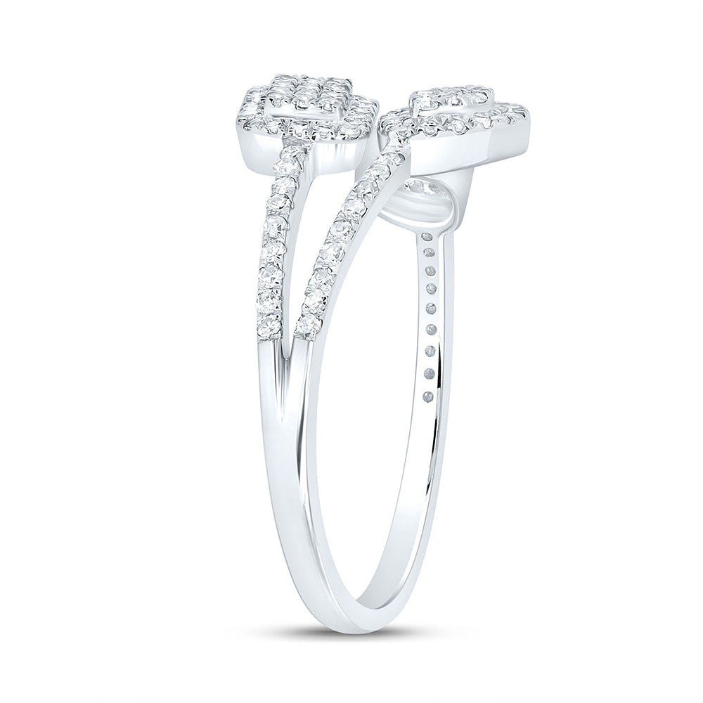 10K Yellow Or White Gold 3/8Cttw Natural Diamond Nk Fashion Ring