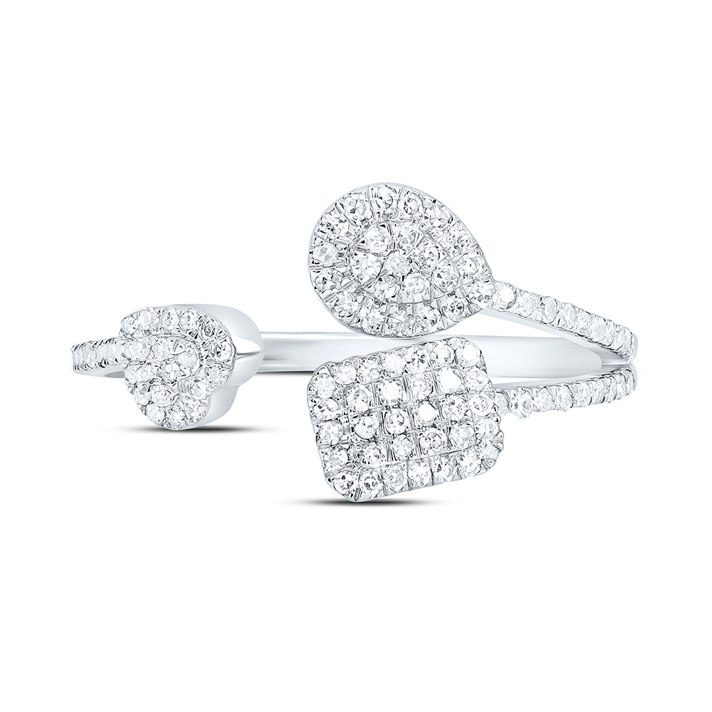 14K Yellow Or White Gold 3/8Cttw Natural Diamond Nk Fashion Ring