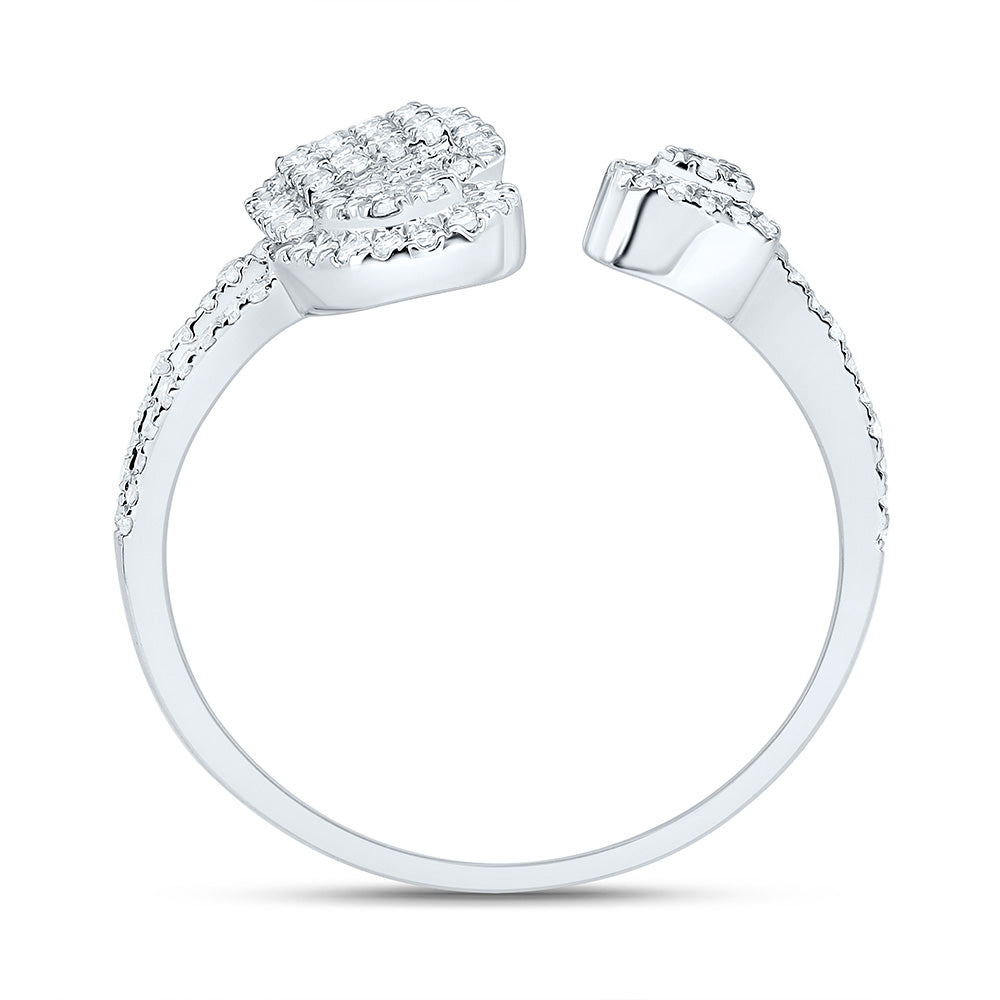 14K Yellow Or White Gold 3/8Cttw Natural Diamond Nk Fashion Ring