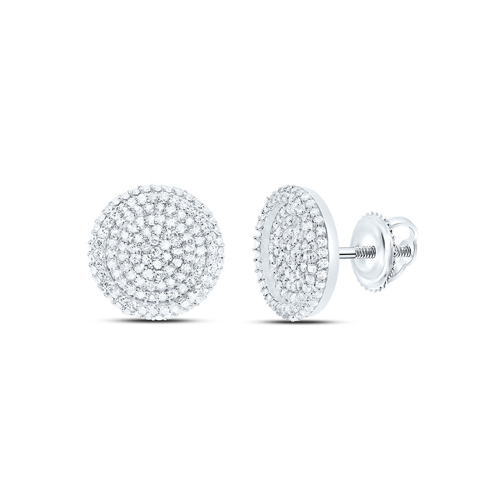 10K Yellow Or White Gold 3/4Cttw Natural Diamond Nk Fashion Round Earring