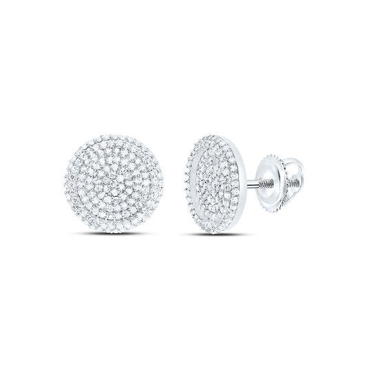10K Yellow Or White Gold 3/4Cttw Natural Diamond Nk Fashion Round Earring