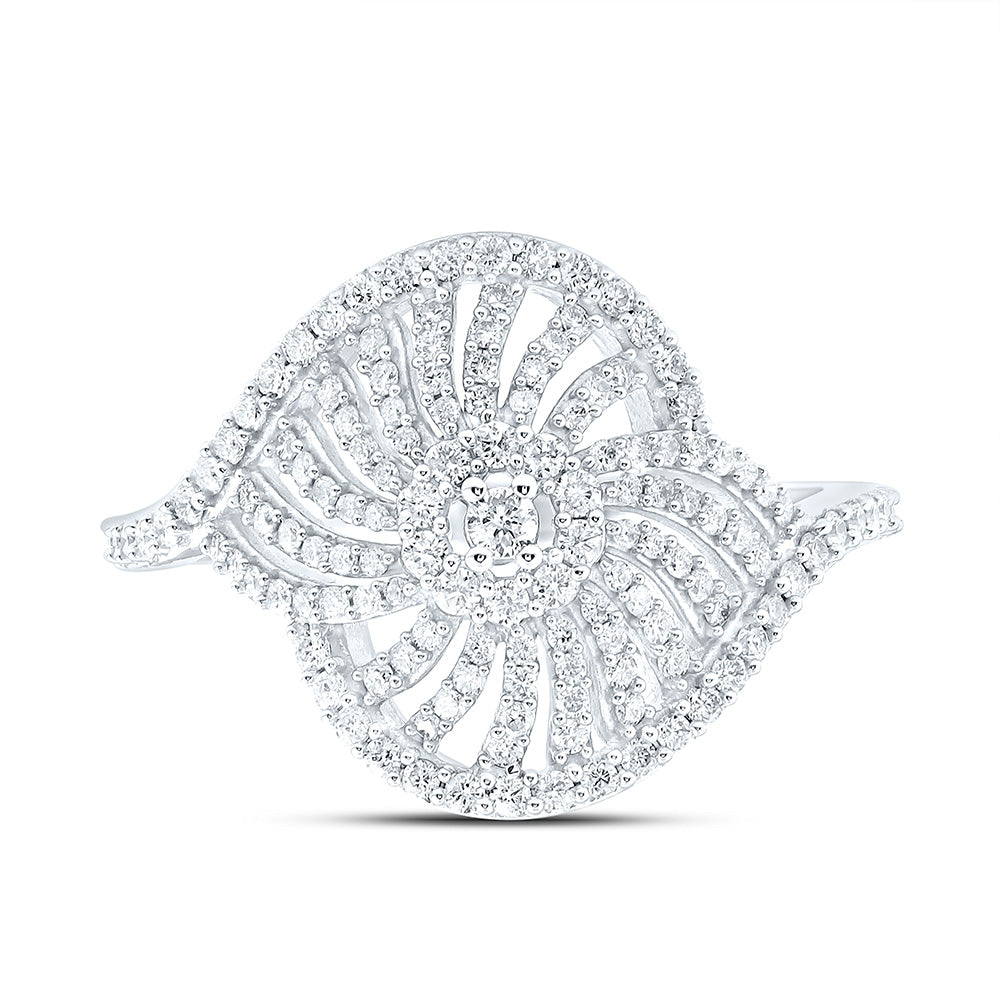 14K Yellow Or White Gold 5/8Cttw Natural Diamond Ana M Fashion Ring