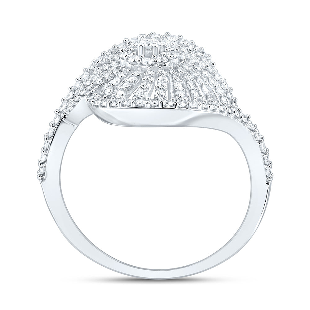 14K Yellow Or White Gold 5/8Cttw Natural Diamond Ana M Fashion Ring