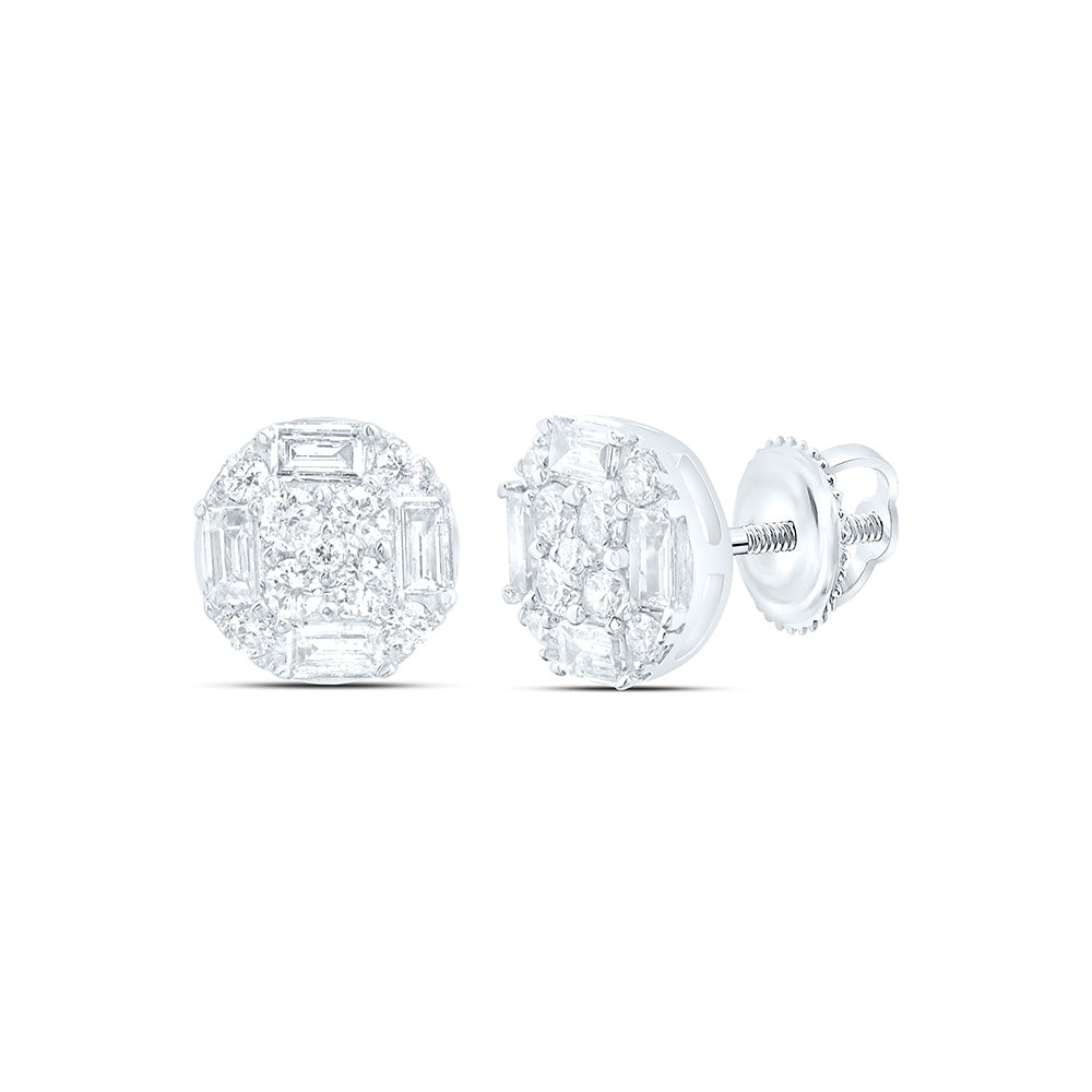 14K Yellow Or White Gold 1/4Cttw Natural Diamond Ana M Fashion Round Earring