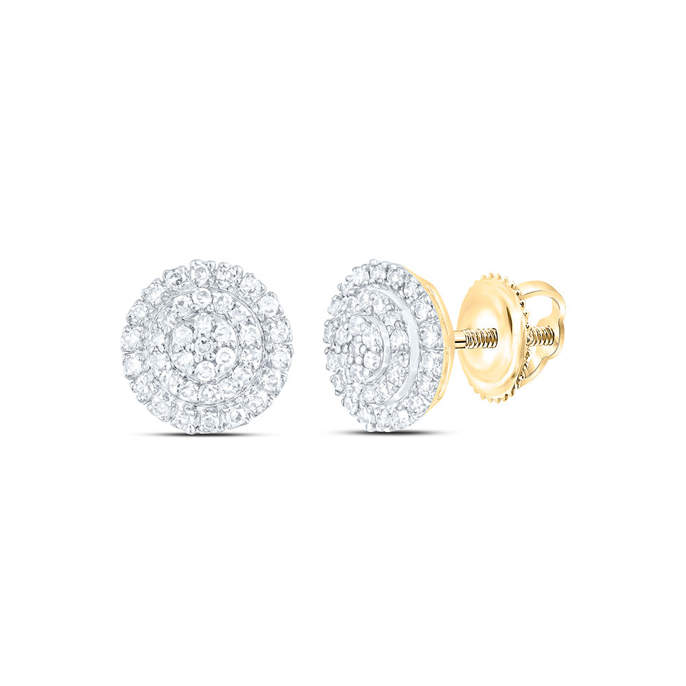 10K Yellow Gold 1/6 Cttw Natural Diamond Nk Fashion Round Earring