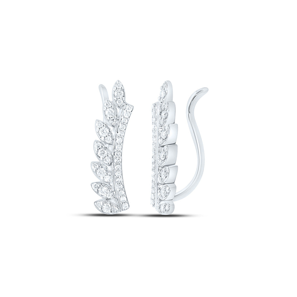 10K Yellow Or White Gold 1/3 Cttw Natural Diamond Nk Fashion Earring