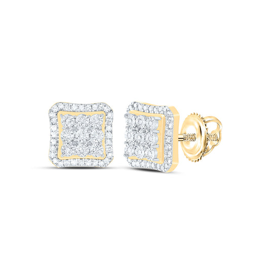 10K Yellow Gold 1/3 Cttw Natural Diamond Nk Fashion Fanuk Earring