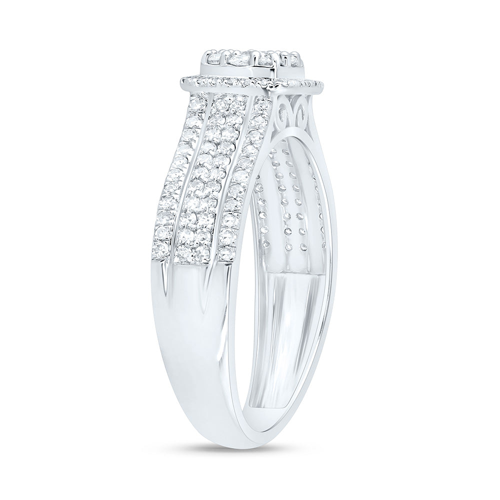 10K Yellow Or White Gold 5/8 Cttw Natural Diamond Nk Fashion Bridal Anniversary Wedding Engagement Band Ring