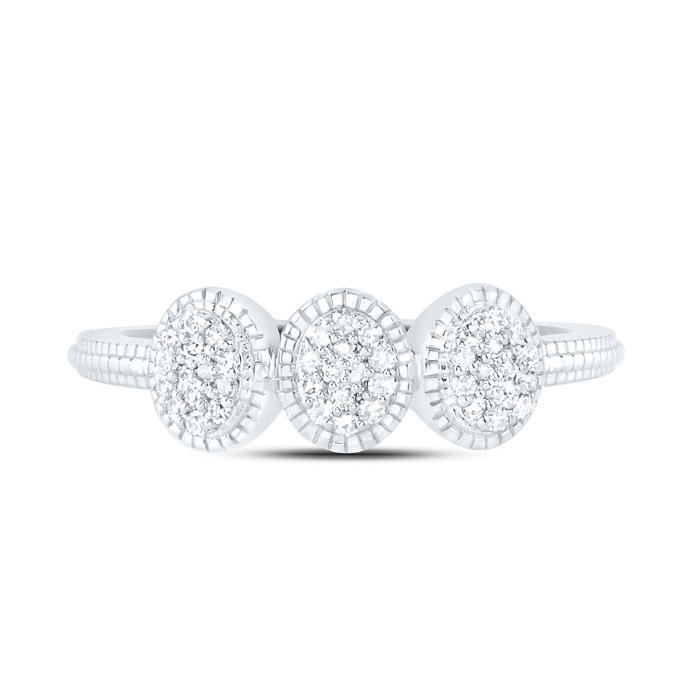 10K Yellow Or White Gold 1/6 Cttw Natural Diamond Nk Fashion Oval Bridal Anniversary Wedding Engagement Band Ring