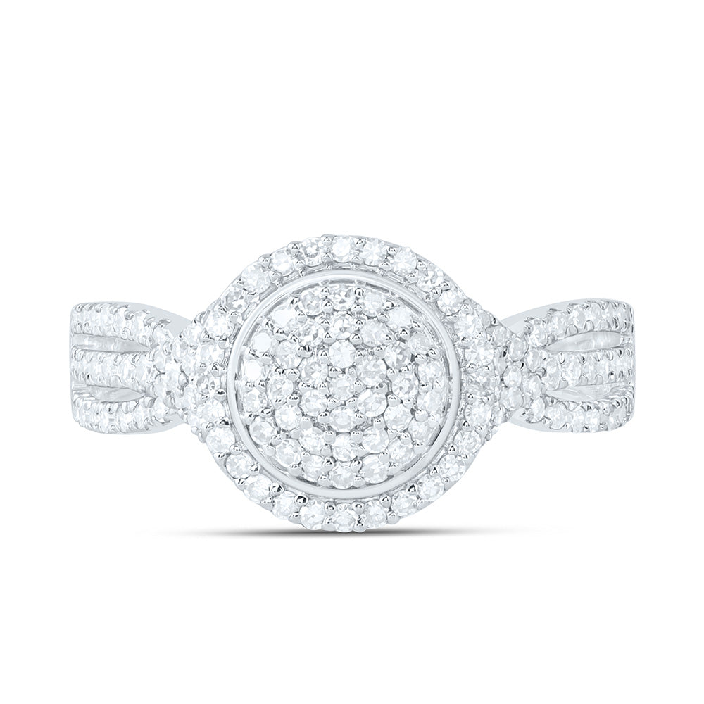 10K Yellow Or White Gold 1/2 Cttw Natural Diamond Nk Fashion Round Bridal Anniversary Wedding Engagement Band Ring