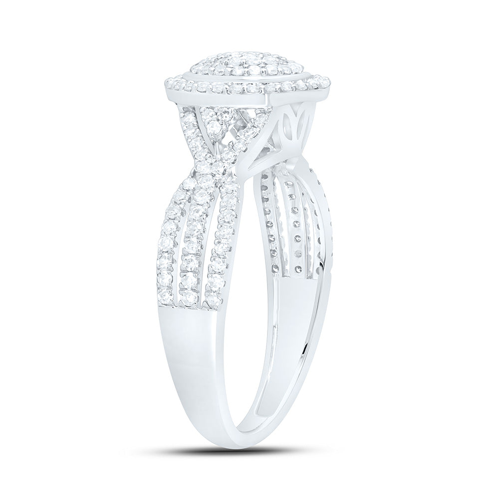 10K Yellow Or White Gold 1/2 Cttw Natural Diamond Nk Fashion Round Bridal Anniversary Wedding Engagement Band Ring