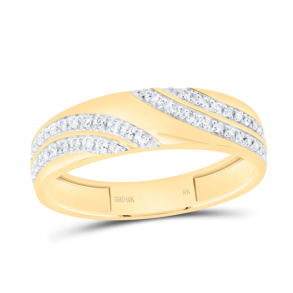 10K Yellow Or White Gold 5/8 Cttw Natural Diamond Nk Fashion Asscher Bridal Anniversary Wedding Engagement Band Ring Trio Set