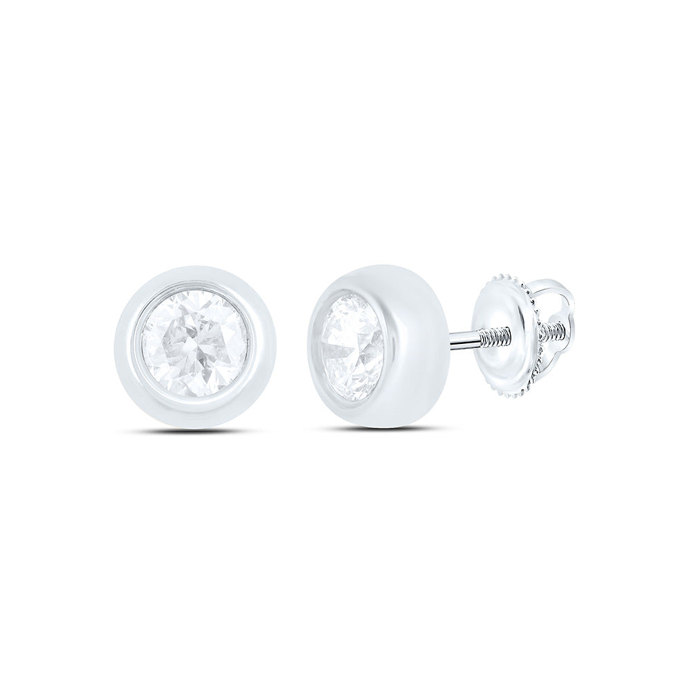 10K Yellow Or White Gold 1/6 Cttw Natural Diamond Nk Gift Round Earring