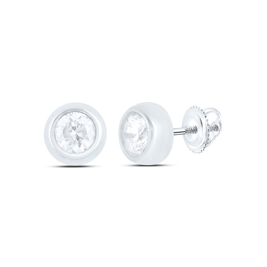 10K Yellow Or White Gold 1/6 Cttw Natural Diamond Nk Gift Round Earring