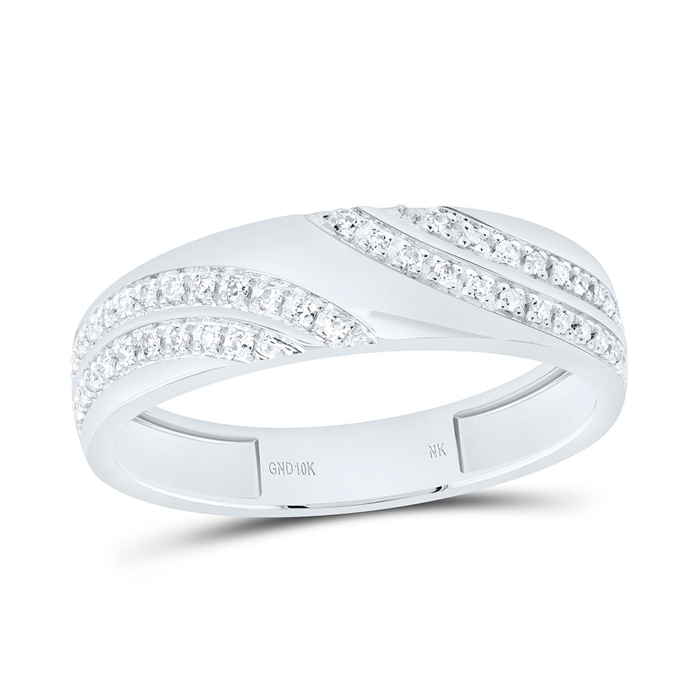 10K Yellow Or White Gold 5/8 Cttw Natural Diamond Nk Fashion Asscher Bridal Anniversary Wedding Engagement Band Ring Trio Set