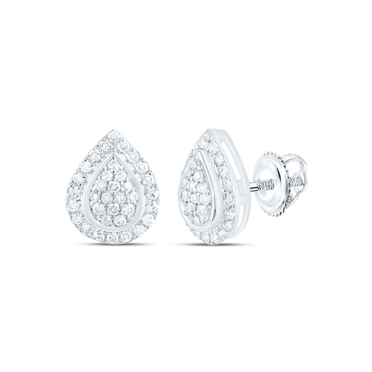 10K Yellow Or White Gold 1/6 Cttw Natural Diamond Nk Fashion Pear Earring